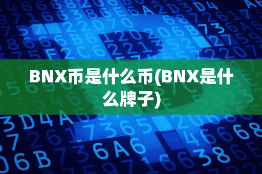BNX币是什么币(BNX是什么牌子)