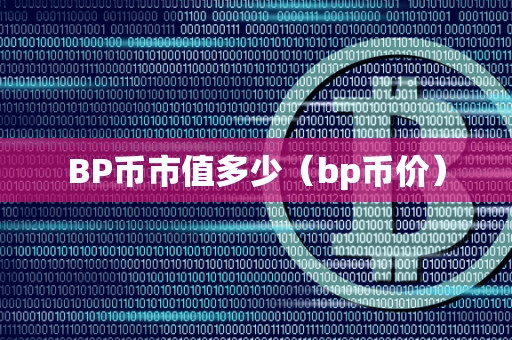BP币市值多少(bp币价)