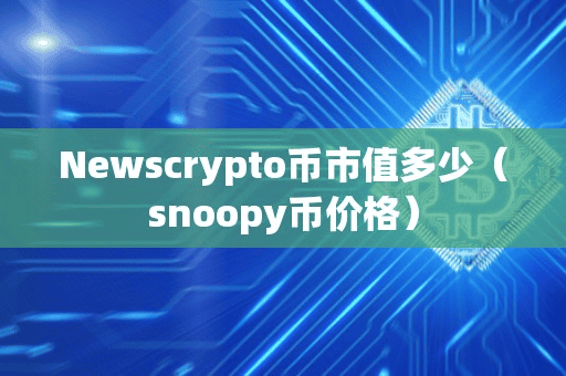 Newcrypto币市值多少(noopy币价格)